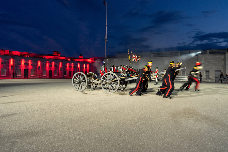 Illustration for article titled Selected Pictures from the Fort Henry Sunset Ceremony 2019 Finale
